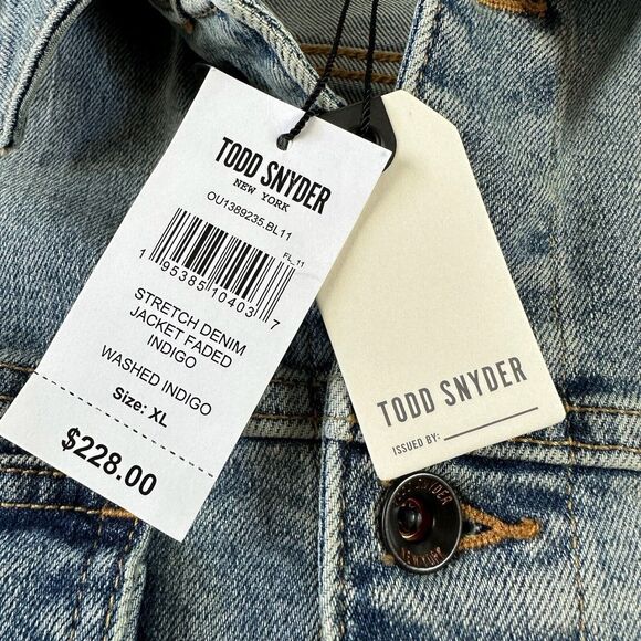 NWT Todd Snyder Faded Indigo Denim Jacket Blue Men's Size XL - Picture 4 of 12